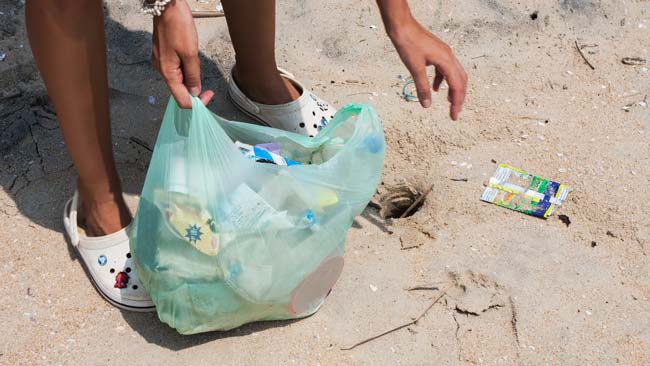 Ocean plastic pollution