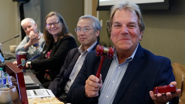 Right to left - Brenda Haney, Elizabeth Roe, Richard Yep, and Tim Flanagan