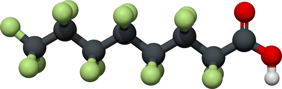 PFOA and PFOS molecular diagrams