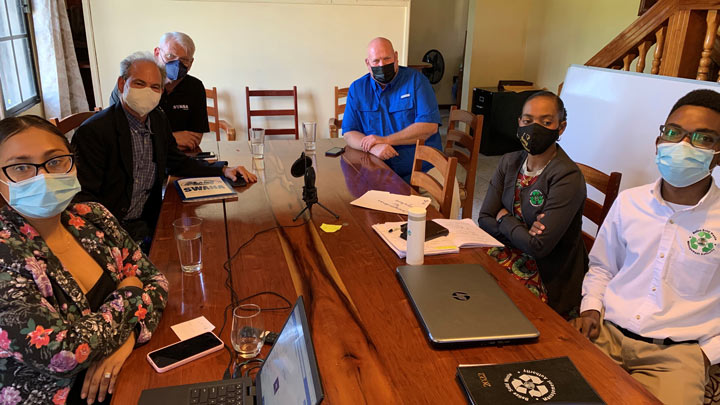 SWANA representatives meet with Belize officials in 2022